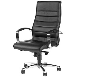 Chefsessel aus Leder: das Modell TD-Lux 10 aus Echtleder verleiht dem Chefbüro eine exklusive Note.