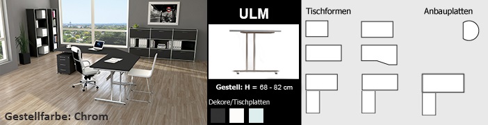 Schreibtisch-Serie Ulm